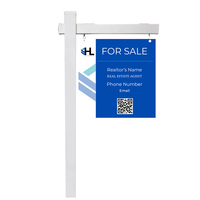 24x24 Real Estate Sign Post Large Graphic